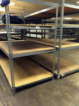 used bulk storage shelving 3